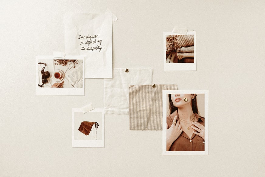 Minimalist and Neutral Photos on Cream Background